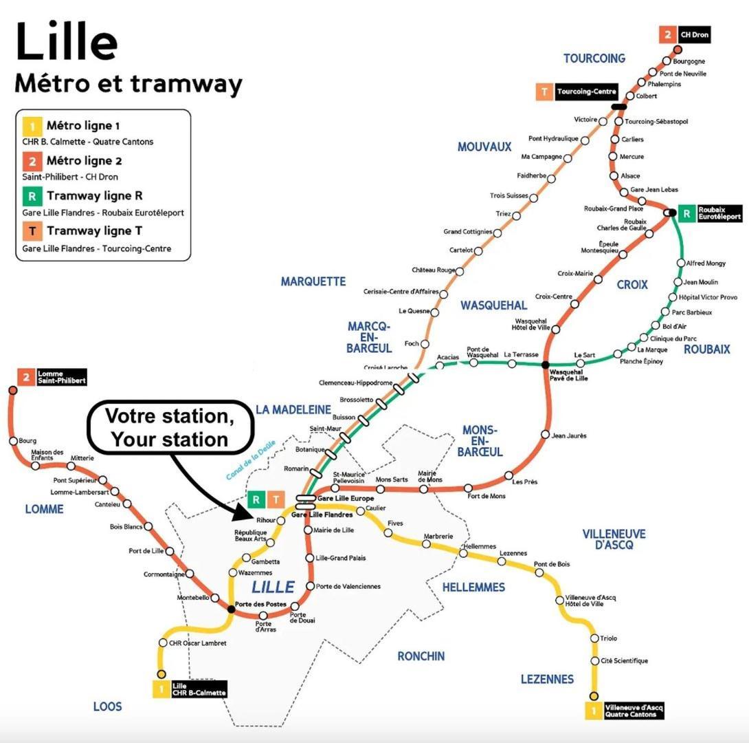 דירות Lille Centre - 1Br In The Heart Of Lille! מראה חיצוני תמונה